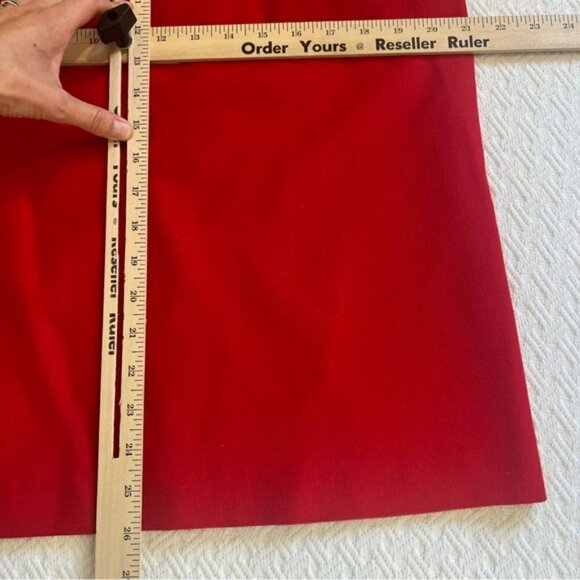 Vintage King Street 70s 80s 100% wool Mini Skirt Red, Size 12 with Pockets - Picture 10 of 13